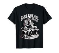 Best Friends Forever Skeleton Dog Maglietta