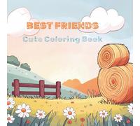 Best Friends: simple & cute coloring book