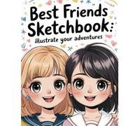 Best Friends Sketchbook: Illustrate Your Adventures: 150 Blank Pages for Friendship Memories, Anime-Style Drawing & Kawaii Art Creation (Manga Drawing Journal for Girls)