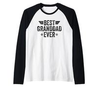 Best Granddad Ever Maglia con Maniche Raglan