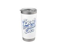 Best Grandma Ever Farfalla Rosa Nonna Bicchiere termico in acciaio inox doppia parete
