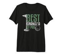 Best Grandpa By Par Father's Day Funny Golf Pun Golf Maglietta Premium