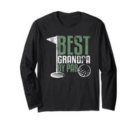 Best Grandpa By Par Father's Day Golf Grandad Golfing Gift Maglia a Manica