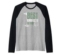 Best Grandpa By Par Father's Day Golf Grandad Golfing Gift Maglia con Maniche Raglan