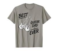 Best Guitar Dad Ever Music Padre Guitar Lover Fathers Day Maglietta