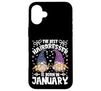 Best Hairdresser Gnome For Funny Barber Who Born In January Custodia per iPhone 16 Plus