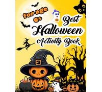 Best Halloween Activity Book: Fun and Educational Halloween Games - Mazes, Word Puzzles, Coloring, “I Spy”, Riddles, Math & More! | 6+ ages | 74 pages