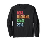 Best Husband Since 2010, 15th Anniversary Husband Maglia a Manica