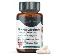 Best Immune Magnesio Glicinato 400 mg con Vitamina D3 1000 UI 100 Pc C