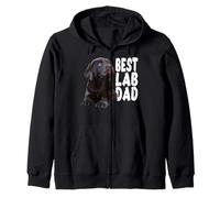 Best Lab Dad Chocolate Lab Dad The Lab Padre Brown Labrador Felpa con Cappuccio