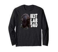 Best Lab Dad Chocolate Lab Dad The Lab Padre Brown Labrador Maglia a Manica
