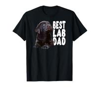 Best Lab Dad Chocolate Lab Dad The Lab Padre Brown Labrador Maglietta