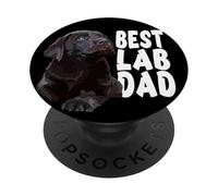 Best Lab Dad Chocolate Lab Dad The Lab Padre Brown Labrador PopSockets PopGrip Adesivo
