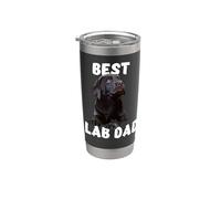 Best Lab Dad Chocolate Lab Dad The Lab Padre Cane Papà Bicchiere termico in acciaio inox doppia parete