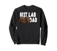 Best Lab Dad Chocolate Lab Dad The Lab Padre Cane papà Felpa