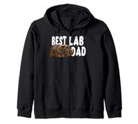 Best Lab Dad Chocolate Lab Dad The Lab Padre Cane papà Felpa con Cappuccio