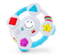 BEST LEARNING Il mio Volante Gira & impara - Gioco interattivo educativo Illuminato per Neonati e Bambini di 6-36 MES [Versione in Lingua Inglese]