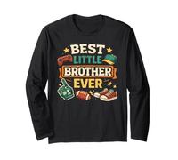Best Little Brother Ever Younger Fratello Adolescente per Ragazzi Maglia a Manica