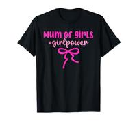 Best Love for Mothers Day, Coquette Rosa con Fiocco, per Mamma di Ragazze Maglietta