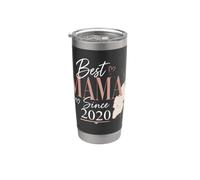 Best Mama Since 2020 Design Cuore Elegante Regalo 20 Bicchiere termico in acciaio inox doppia parete