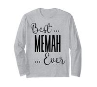 Best Memah Ever Carino Mamma Mamme Compleanno Amore per la Mamma Maglia a Manica