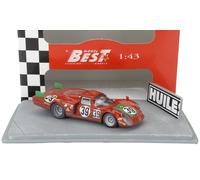 BEST MODEL 1/43 ALFA ROMEO DIORAMA T33.2 LE MANS 1968 GIUNTI MODELLINO STATICO