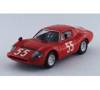 Best Model BT9559 ABARTH OT 1300 N.55 14th 1000 KM MONZA 1966 FISCHHABER-FURTMAY