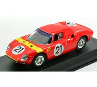 Best Model FERRARI 250 LM N.21 WINNER LIMBURG ZOLDER GP 1964 LUCIEN BIANCHI 1:43