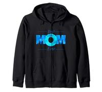 Best Mom Ever Mothers Day Blue Vibrant Design for Mum Mother Felpa con Cappuccio