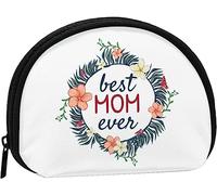 Best Mom Ever Mothers Day Women And Girls Cute Fashion Coin Purse Wallet Bag Change Pouch Key Holder