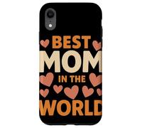 Best Mom In The World Tipografia Cuore Retrò Festa Della Custodia per iPhone XR