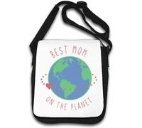 Best Mom On The Planet Earth Sketch - Borsa a tracolla bianca