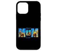 Best Mum Ever Mother's Day Sunflower Blue Vibrant for Mom Custodia per iPhone 12 mini