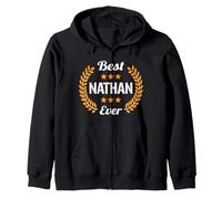 Best Nathan Ever Divertente Detto Nome Nathan Felpa con Cappuccio