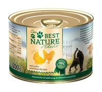 Best Nature Cat Adult 12 x 200 g Umido per gatto - Pollame e fegato