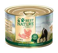Best Nature Cat Adult 12 x 200 g Umido per gatto - Salmone, pollo e riso