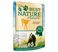 Best Nature Cat Adult 16 x 85 g Umido per gatto - Vitello con zucchine e olio di cardo mariano