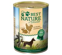 Best Nature Dog Adult 6 x 400 g Umido per cani - Coniglio, pollo e pasta