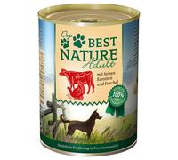 Best Nature Dog Adult 6 x 400 g Umido per cani - Tacchino, manzo e carote