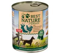 Best Nature Dog Adult 6 x 800 g Umido per cani - Selvaggina, pollo e pasta