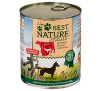 Best Nature Dog Adult 6 x 800 g Umido per cani - Tacchino, manzo e carote