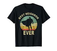 Best Neighbor Ever Miglior Vicino Ever Vintage Quartiere Maglietta