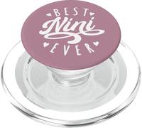 Best Nini Ever - Modern Calligraphy Font Mother's Day Nini PopSockets PopGrip per MagSafe