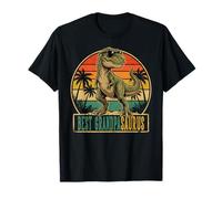 Best Nonno Saurus Vintage T-Rex Dinosaur Fathers Day Maglietta