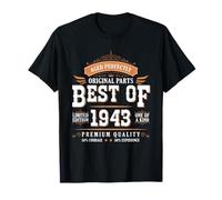 Best of 1943 Birthday Limited Edition Men Born in 1943 Maglietta