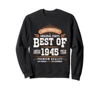 Best of 1945 Birthday Limited Edition Men Born in 1945 Felpa
