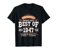 Best of 1947 Birthday Limited Edition Men Born in 1947 Maglietta