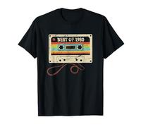 Best of 1980 44 Compleanno Vintage Regalo 44 Anni Donna Uomo Maglietta