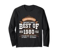 Best of 1980 Birthday Limited Edition Men Born in 1980 Maglia a Manica