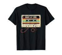 Best of 1981 44 Compleanno Regalo 44 Anni Uomo Donna Maglietta